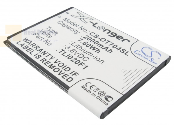 Аккумулятор CS-OT704SL для Optus X Spirit 3,8V 2000Ah Li-ion