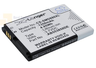 Аккумулятор CS-SMD880XL для Samsung GT-B5702C 3,7V 1350Ah Li-ion