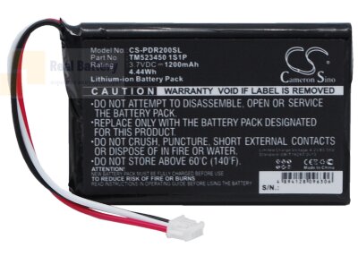 Аккумулятор CS-PDR200SL для PHAROS Drive GPS 200 3,7V 1200Ah Li-ion