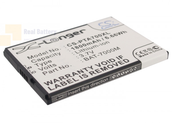 Аккумулятор CS-PTA700XL для Pantech T100K 3,7V 1800Ah Li-ion