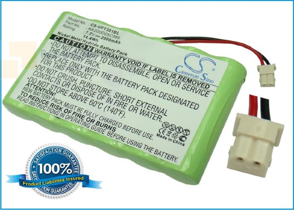Аккумулятор CS-VFT301BL для Verifone Nurit 3010 7,2V 2000Ah Ni-MH