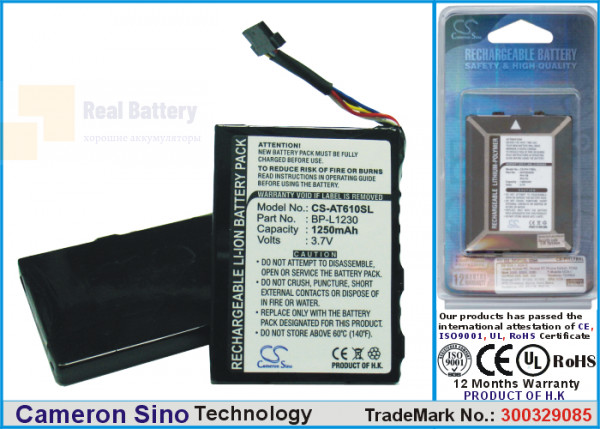 Аккумулятор CS-AT610SL для Airis T610 3,7V 1250Ah Li-ion