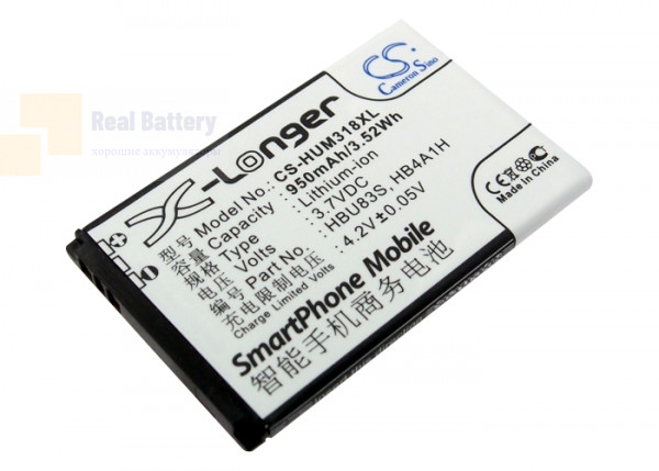 Аккумулятор CS-HUM318XL для MetroPCS HWM636 3,7V 950Ah Li-ion