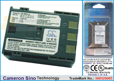 Аккумулятор CS-NB2L12 для Canon DC310 7,4V 1500Ah Li-ion