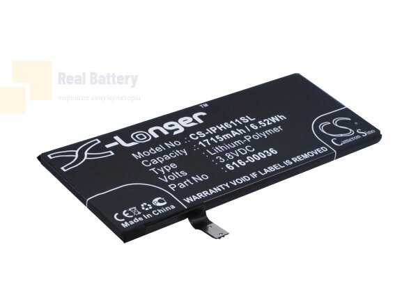 Аккумулятор CS-IPH611SL для Apple A1633 3,8V 1715Ah Li-Polymer