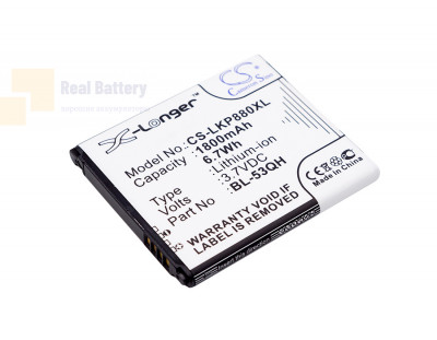 Аккумулятор CS-LKP880XL для MetroPCS 4G 3,7V 1800Ah Li-ion