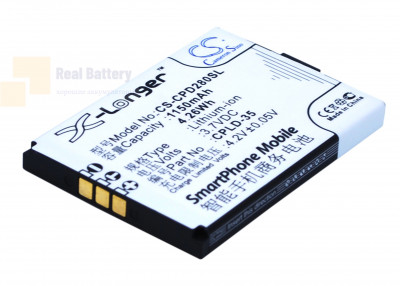 Аккумулятор CS-CPD280SL для Coolpad D280 3,7V 1150Ah Li-ion