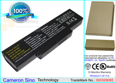 Аккумулятор CS-AUF3NB для Quanta SW1  11,1V 4400mAh Li-ion