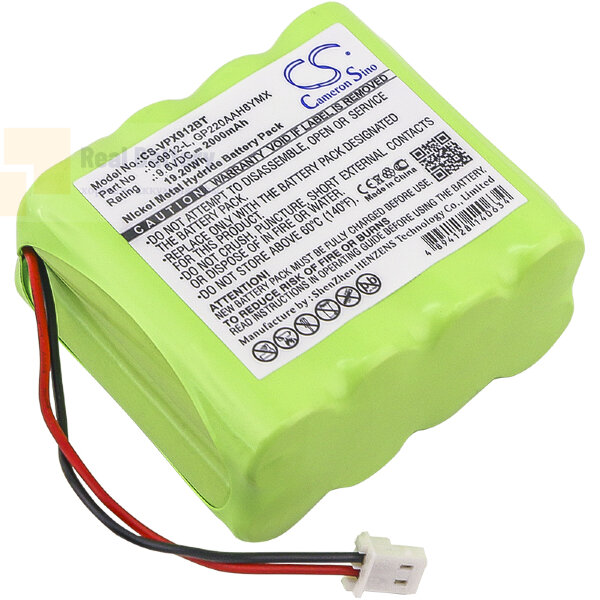 Аккумулятор CS-VPX912BT для Visonic 0-100459 9,6V 2000Ah Ni-MH