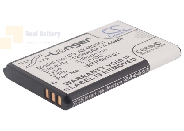 Аккумулятор CS-AY4020CL для Alcatel 3BN67330AA 3,7V 1200Ah Li-ion