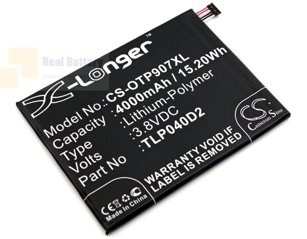 Аккумулятор CS-OTP907XL для Alcatel 9007T 3,8V 4000Ah Li-Polymer
