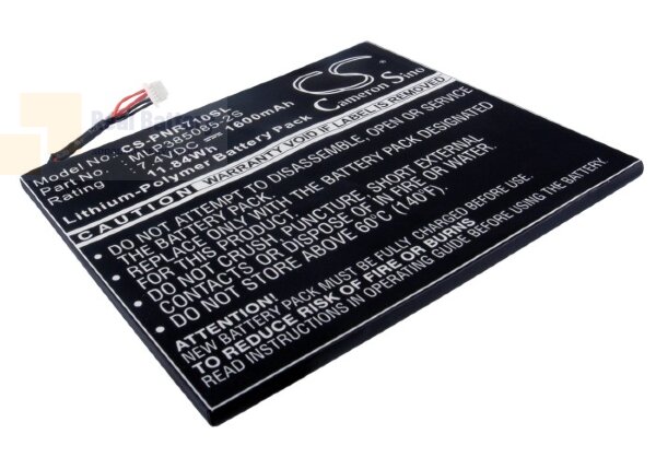 Аккумулятор CS-PNR710SL для Pandigital Multimedia Novel 7" 7,4V 1600Ah Li-Polymer