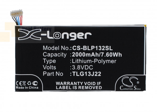 Аккумулятор CS-BLP132SL для BLU L132L 3,8V 2000Ah Li-Polymer
