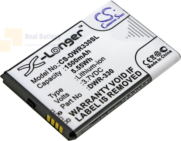 Аккумулятор CS-DWR330SL для D-Link DWR-330 3,7V 1500Ah Li-ion