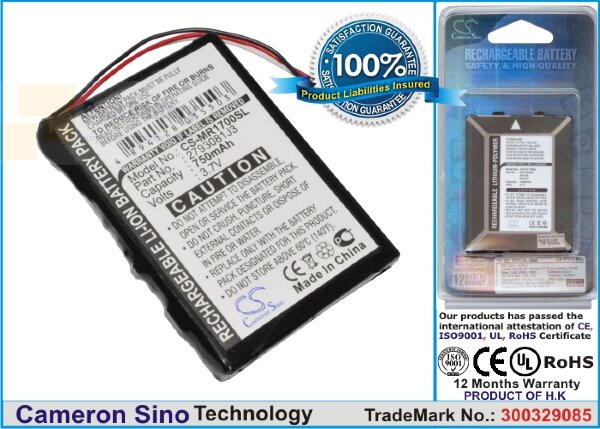 Аккумулятор CS-MR1700SL для Magellan RoadMate 1700 3,7V 750Ah Li-ion