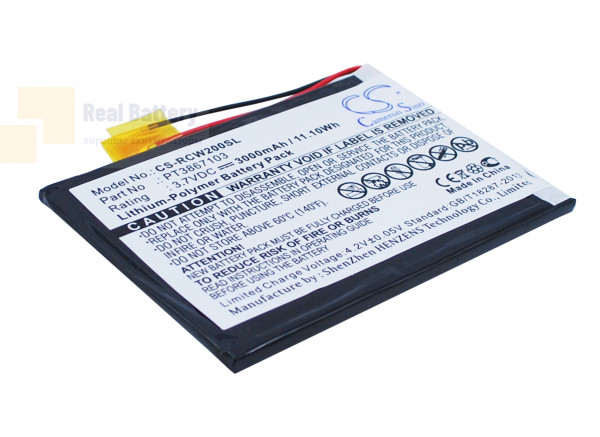 Аккумулятор CS-RCW200SL для RCA RCT6077W2 3,7V 3000Ah Li-Polymer