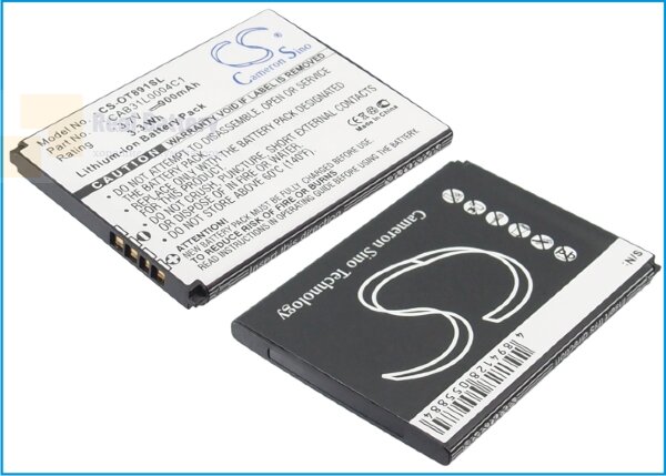 Аккумулятор CS-OT891SL для Alcatel A382G 3,7V 900Ah Li-ion