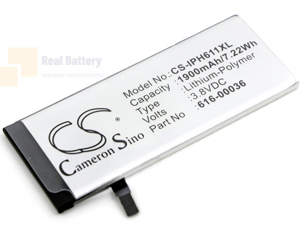 Аккумулятор CS-IPH611XL для Apple A1633 3,8V 1900Ah Li-Polymer