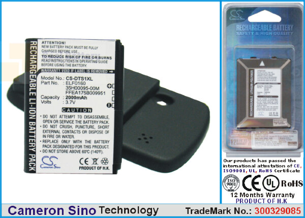 Аккумулятор CS-DTS1XL для Dopod S1 3,7V 2000Ah Li-ion