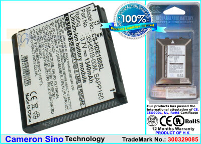 Аккумулятор CS-HDE180SL для HTC A6161 3,7V 1340Ah Li-ion