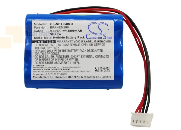 Аккумулятор CS-NPT550MD для Nellcor Puritan Bennett N550B 9,6V 3800Ah Ni-MH