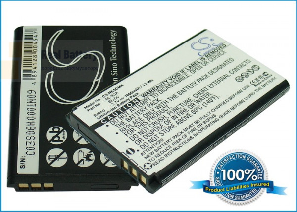 Аккумулятор CS-NK5CMX для Nokia 1100 3,7V 1000Ah Li-ion