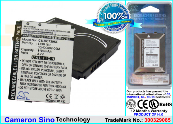 Аккумулятор CS-DC730SL для Orange SPV E650 3,7V 1100Ah Li-ion