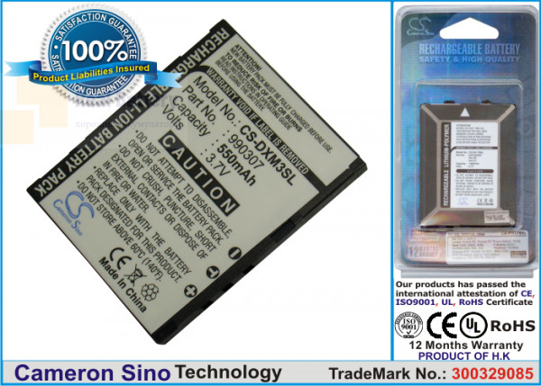 Аккумулятор CS-DXM3SL для Delphi SA10225 3,7V 550Ah Li-ion