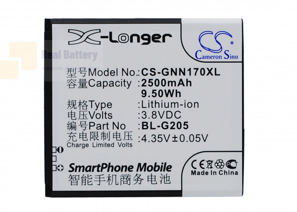 Аккумулятор CS-GNN170XL для GIONEE GN170 3,8V 2500Ah Li-ion