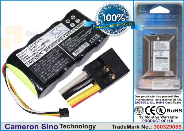 Аккумулятор CS-FBP120SL для Fluke Fluke 123 ( Firmware below V2. 4,8V 3000Ah Ni-MH