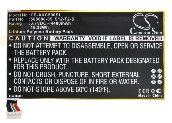 Аккумулятор CS-AKC500SL для Amazon KC5 3,7V 4400Ah Li-Polymer