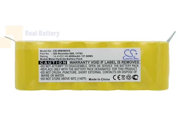 Аккумулятор CS-IRB560VX для Vileda 137173 14,4V 4000mAh Ni-MH