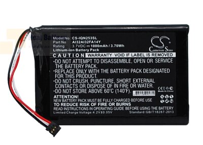 Аккумулятор CS-IQN253SL для Garmin 010-01187-01 3,7V 1000Ah Li-ion
