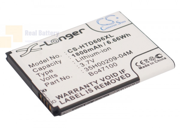 Аккумулятор CS-HTD606XL для HTC CP3 3,8V 1800Ah Li-ion