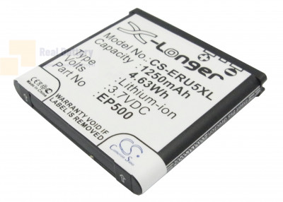 Аккумулятор CS-ERU5XL для Sony Ericsson E15 3,7V 1250Ah Li-ion