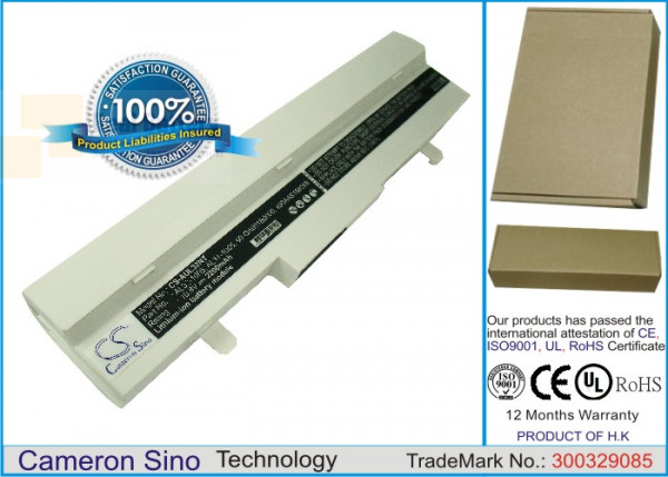 Аккумулятор CS-AUL32NT для Asus Eee PC 1001HA 10,8V 2200Ah Li-ion